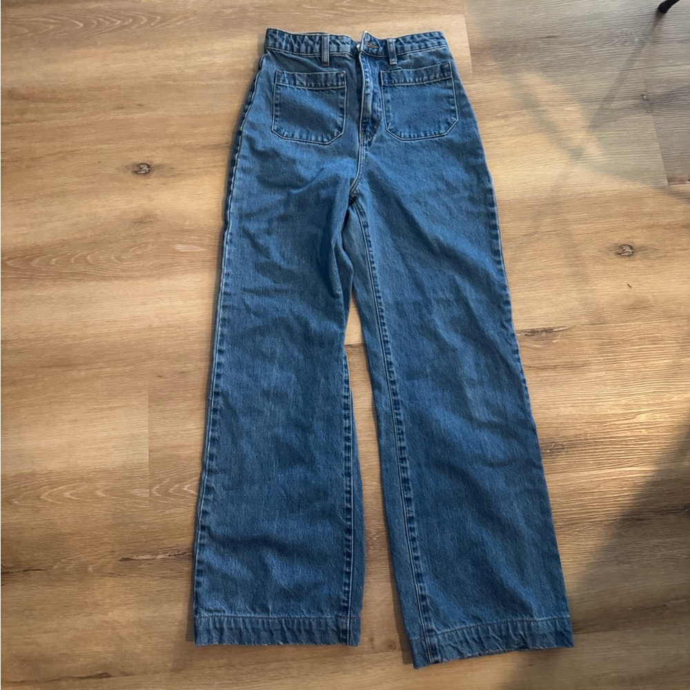 ROLLA'S High Waist Wide Leg Denim Pants